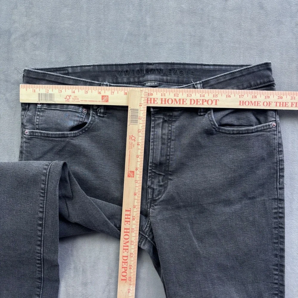 American Eagle Mens Original Straight AirFlex+ Jeans Gray 38x30